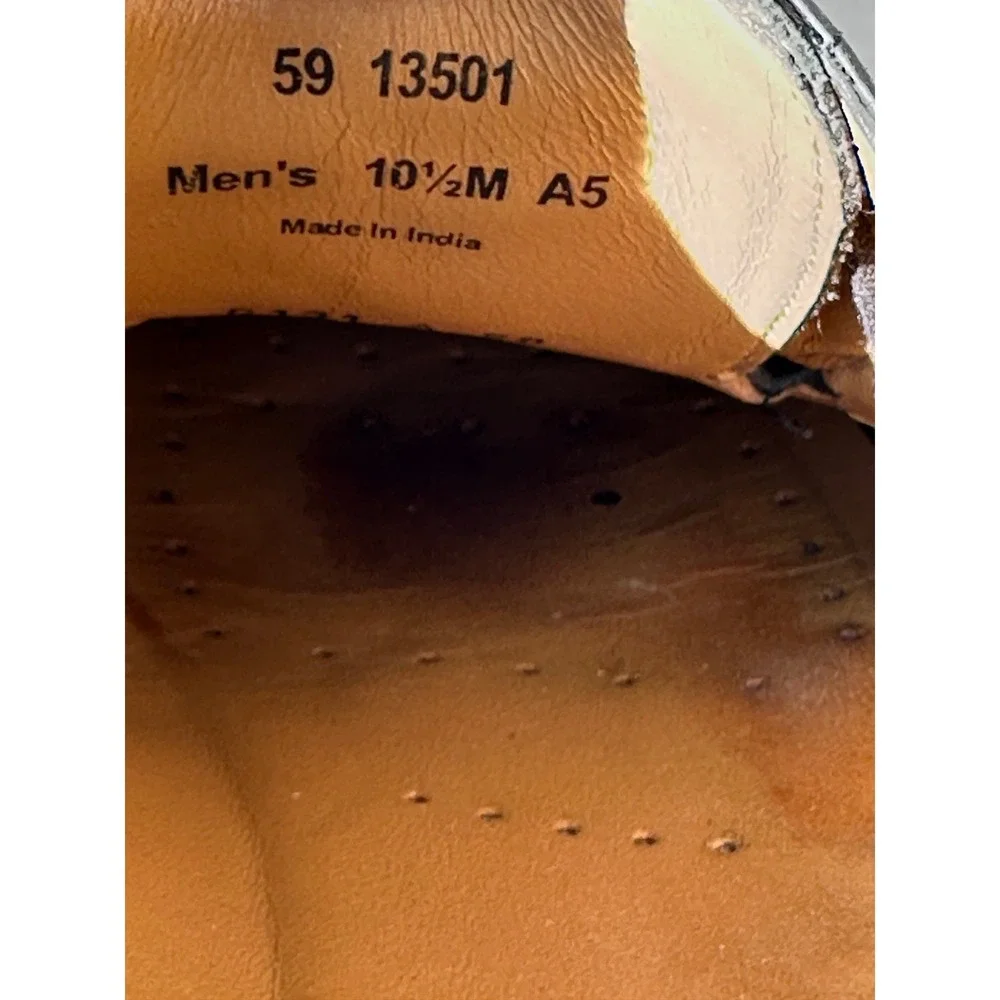 Johnston & Murphy Signature Series‎ Mens Black Leather Cap Toe Oxford Shoes 10.5